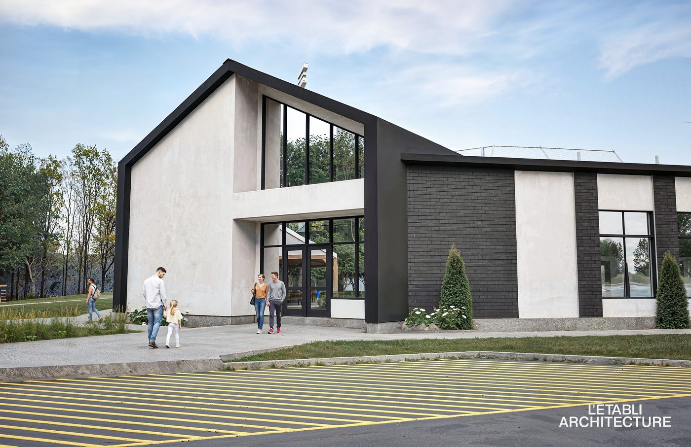 Bâtiment institutionnel et récréatif conçu par L’Établi