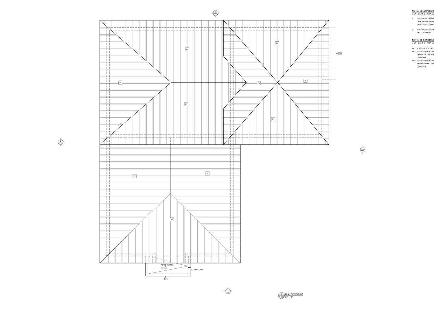 Plan de toiture